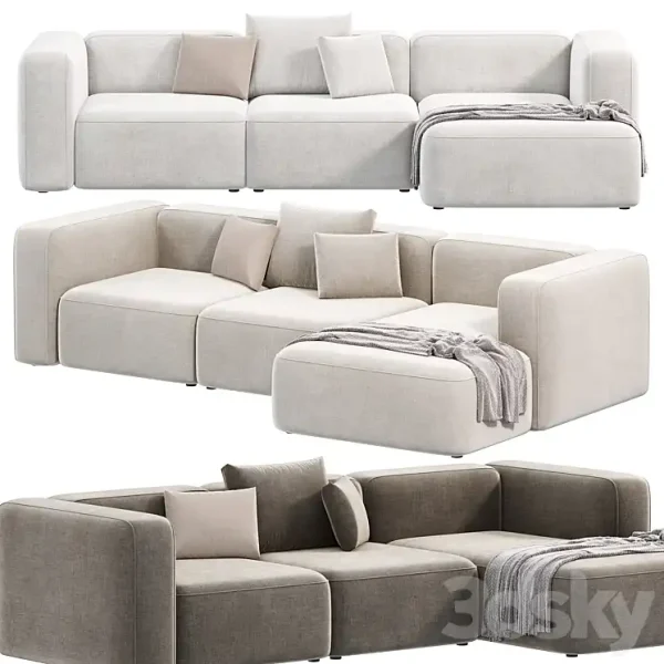 3DSky - BASECAMP CHAISELOUNGE Left Modular Sofa by Makenordic - Image 2