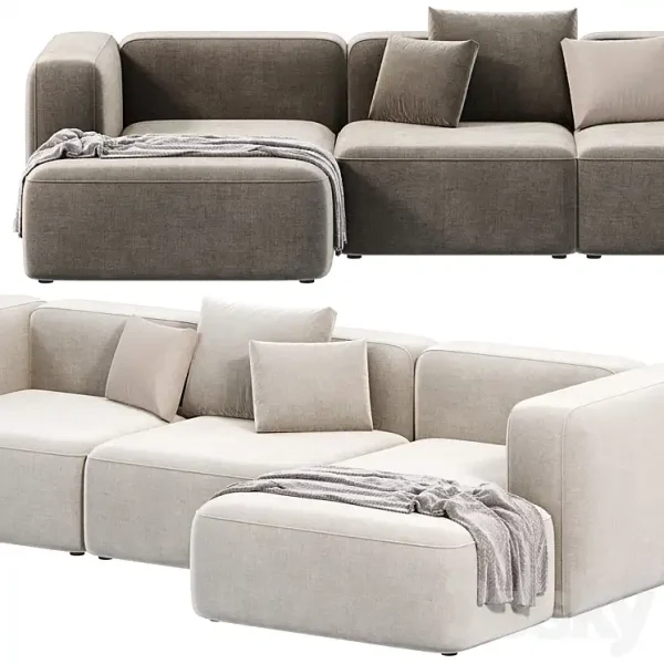 3DSky - BASECAMP CHAISELOUNGE Left Modular Sofa by Makenordic - Image 3