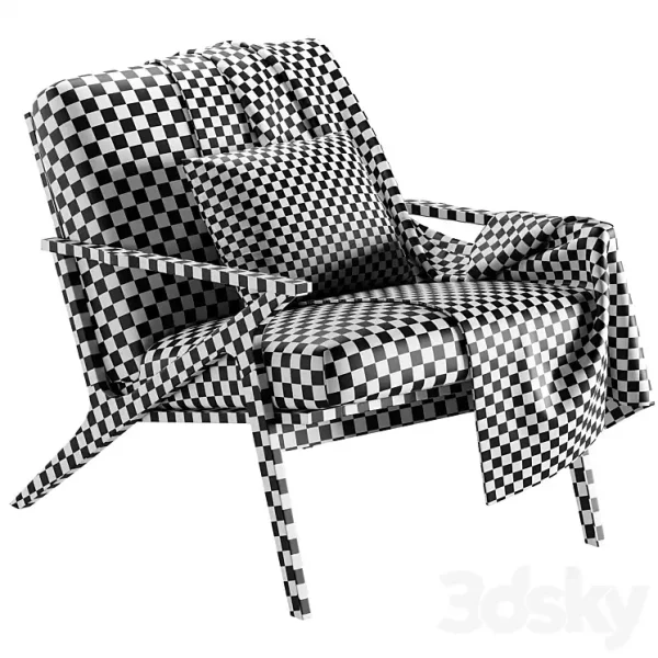 3DSky - Cavett Wood Frame Accent Chair - Image 4