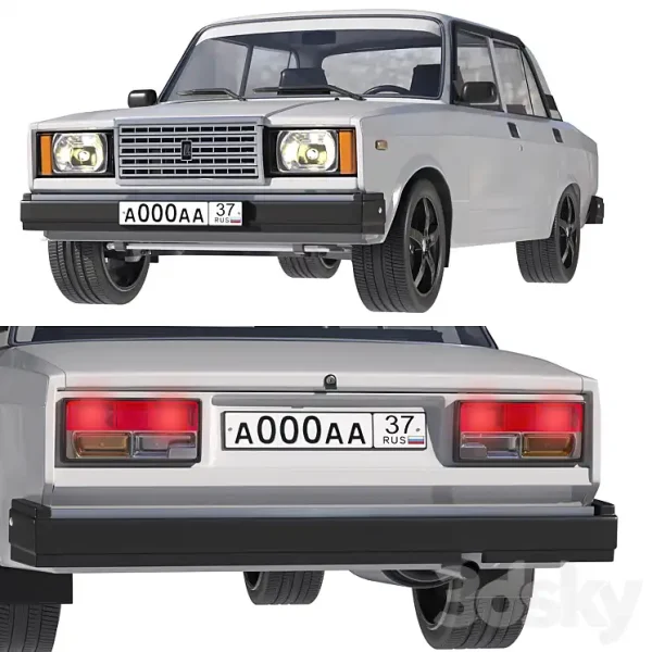 3DSky - VAZ 2107 White - Image 3