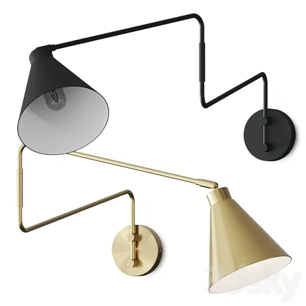 3DSky - La Redoute Hiba Articulated Metal Wall Lamp