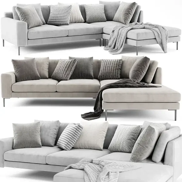 3DSky - West Elm Harper With Ottoman