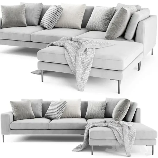 3DSky - West Elm Harper With Ottoman - Image 3