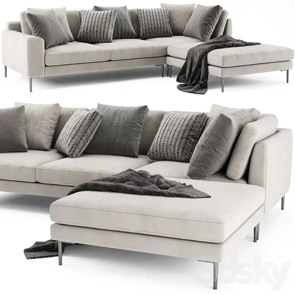 3DSky - West Elm Harper With Ottoman - Image 2