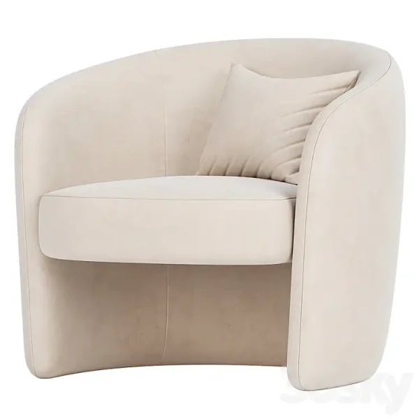 3DSky - Kearney Upholstered Barrel Chair - Image 4