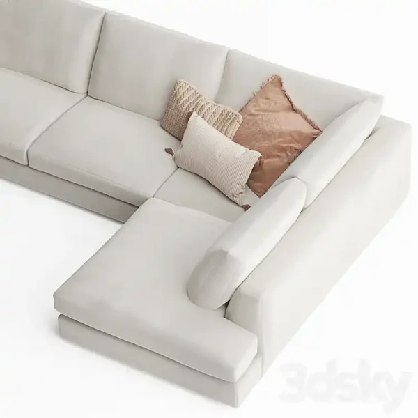 3DSky - Haven 5 Seater Upholstered Sofa - Image 2