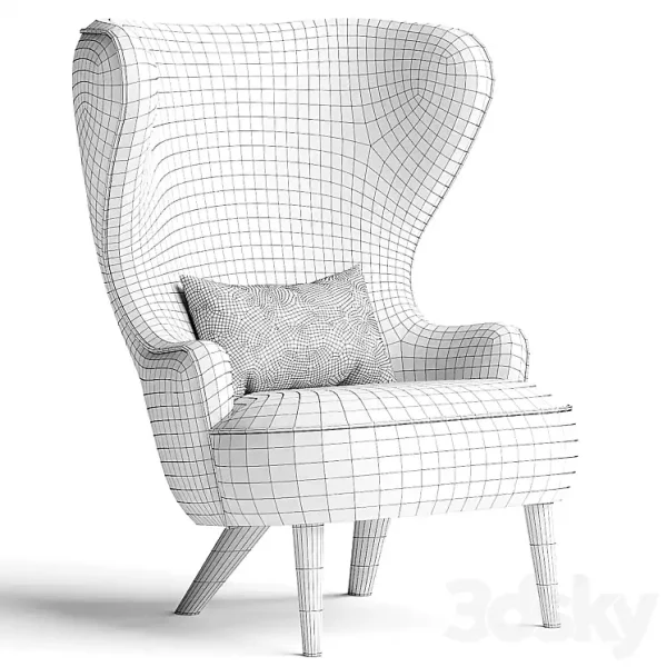 3DSky - TOM DIXON WINGBACK MICRO CHAIR - Image 3