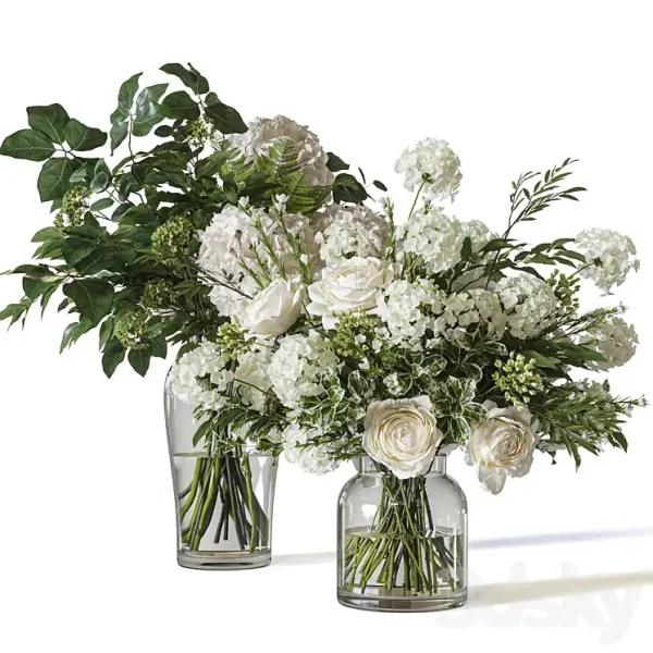 3DSky - Flower Set 060 Hydrangea Rose