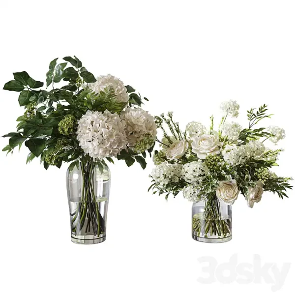 3DSky - Flower Set 060 Hydrangea Rose - Image 2