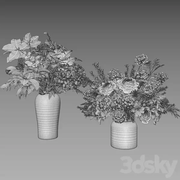 3DSky - Flower Set 060 Hydrangea Rose - Image 5