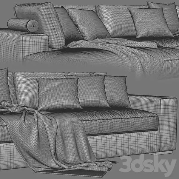 3DSky - Marac Gordon Chaise Longue Sofa - Image 5
