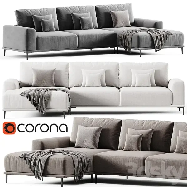3DSky - Sofa Lounge Montado By Eichholtz