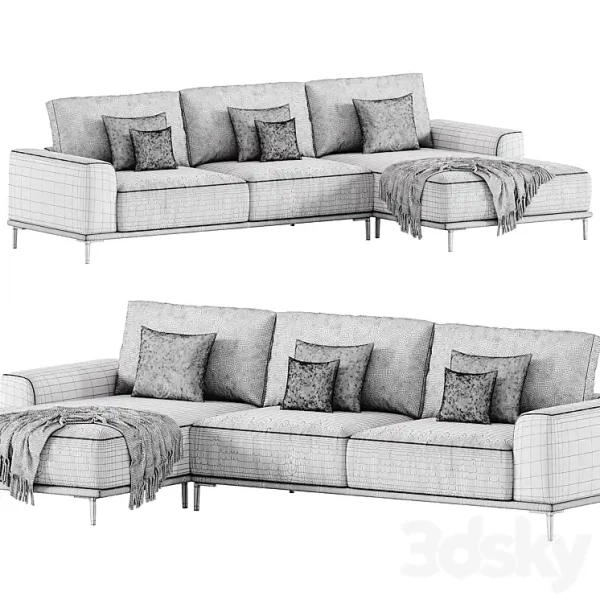 3DSky - Sofa Lounge Montado By Eichholtz - Image 4