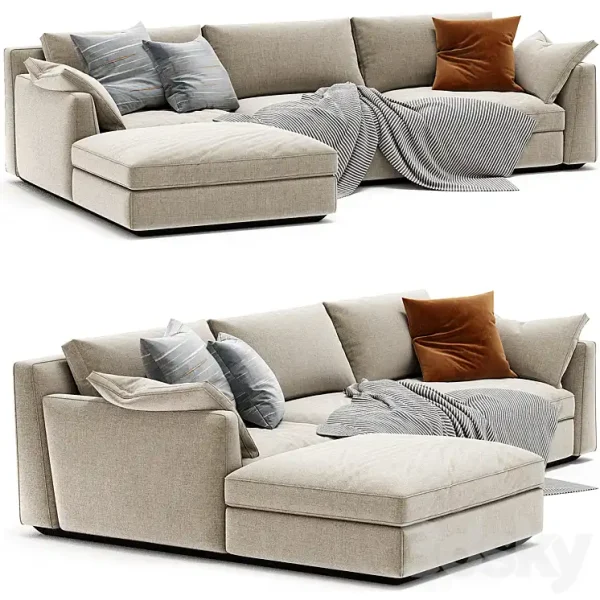 3DSky - Horm Ellington Chaise Longue Sofa