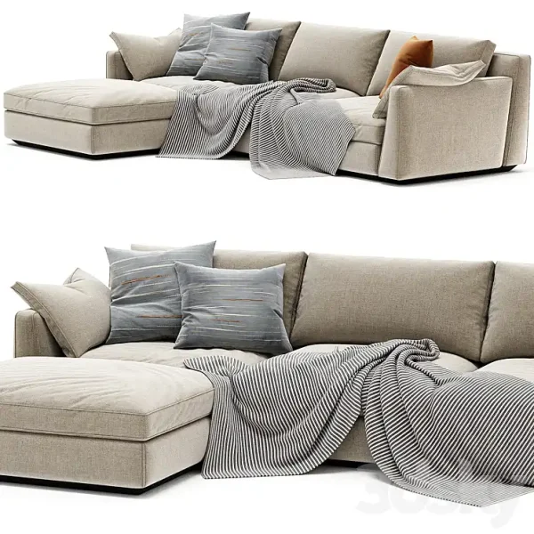 3DSky - Horm Ellington Chaise Longue Sofa - Image 3