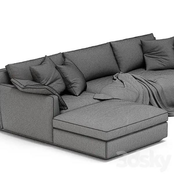 3DSky - Horm Ellington Chaise Longue Sofa - Image 4