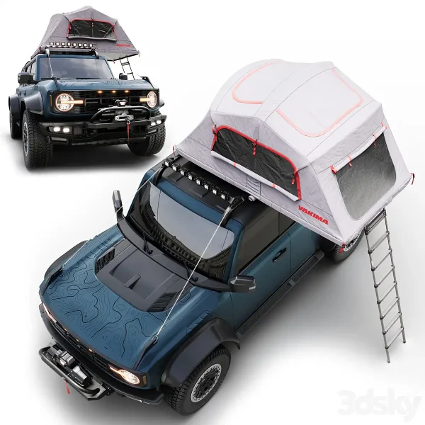 3DSky - Ford Bronco Raptor Rooftop Tent - Image 3