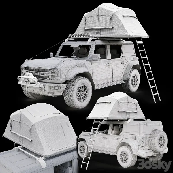 3DSky - Ford Bronco Raptor Rooftop Tent - Image 5