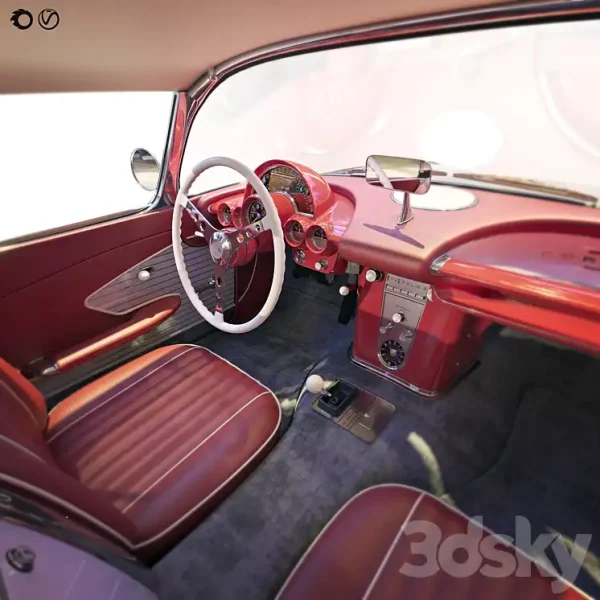 3DSky - Chevrolet Corvette Coupe 1960 with a Roof - Image 4