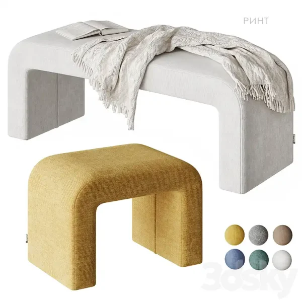 3DSky - Rint Pouf Bench Divan
