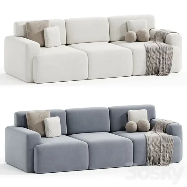 3DSky - Bonent Sofa Velvet Eclipse