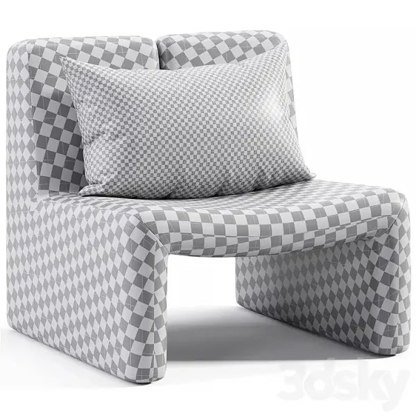 3DSky - Dario Green Boucle Accent Chair By CB2 - Image 5