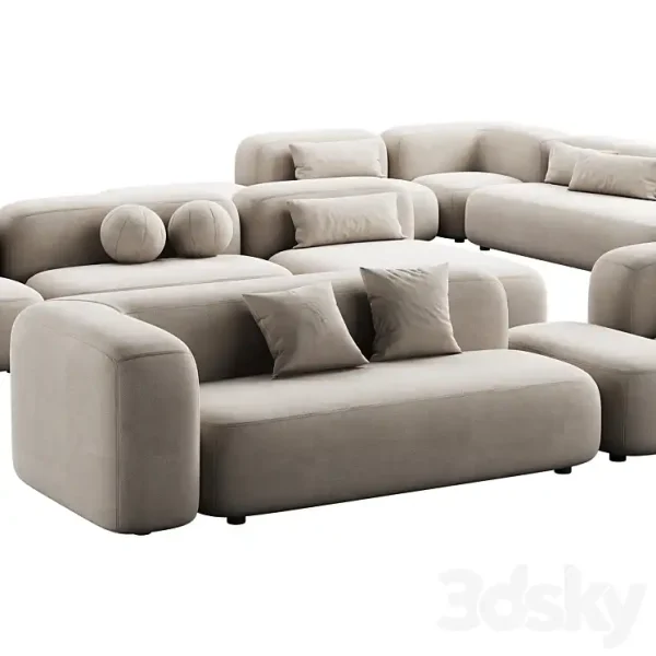 3DSky - 476 Modular Sofa Ribbl by Divan - Image 5