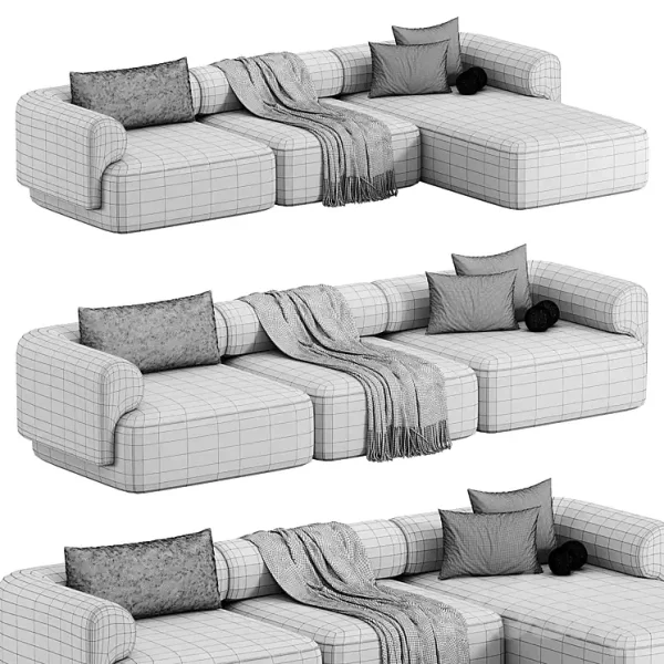 3DSky - Melody Sections Sofa - Image 5