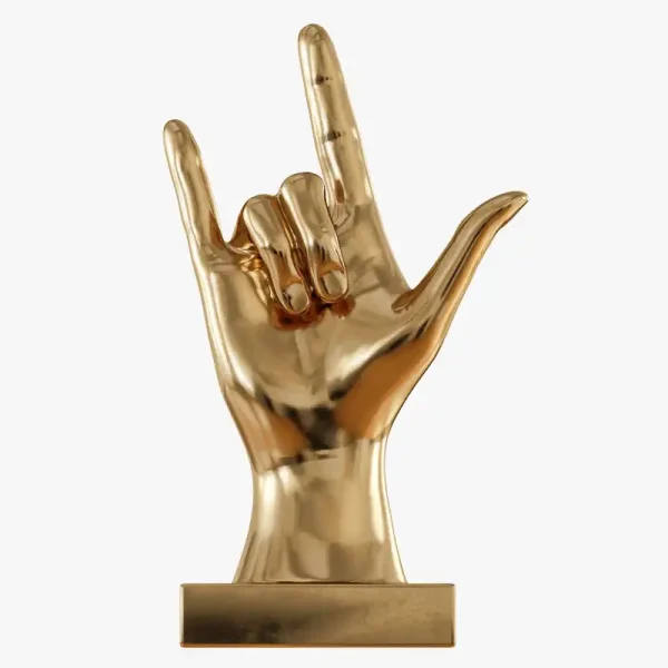 3DSky - Figurine Hand Rock on Table Top
