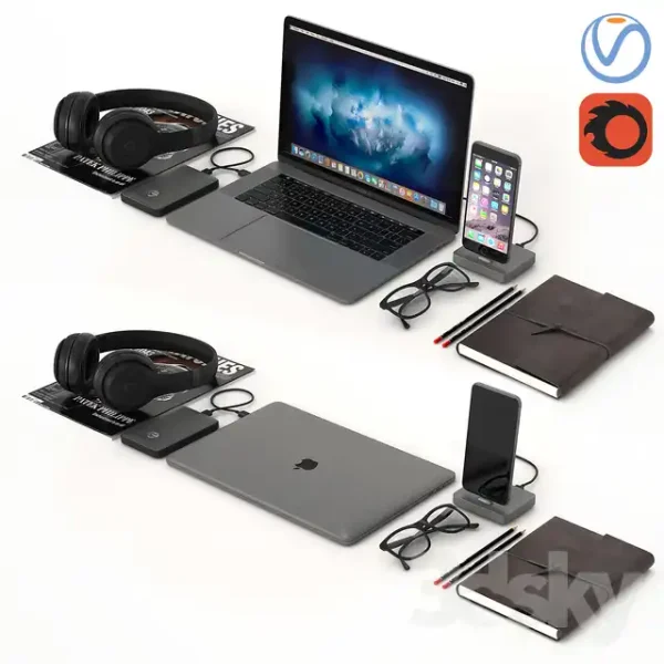 3DSky - Workplace Space Gray MacBook