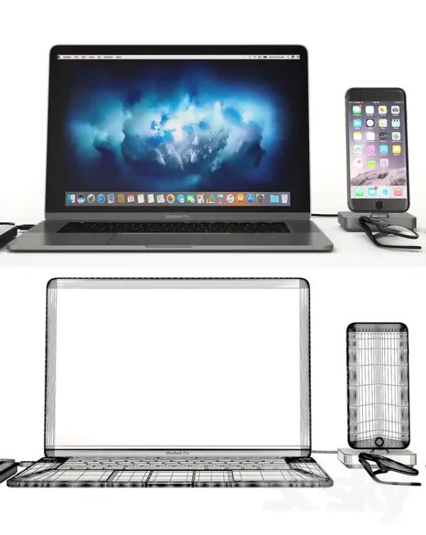 3DSky - Workplace Space Gray MacBook - Image 3