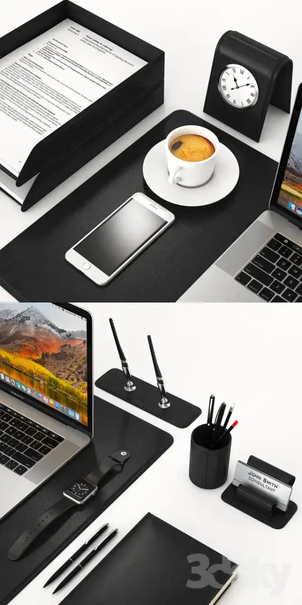 3DSky - Classic Silver Workplace MacBook - Image 2