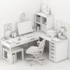3DSky - IKEA Corner Workplace With ALEX Table - Image 4