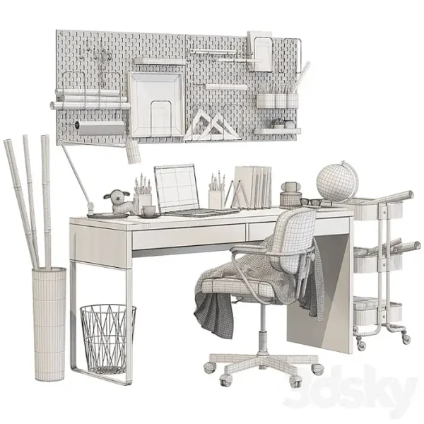 3DSky - Ikea Workplace Micke - Image 5