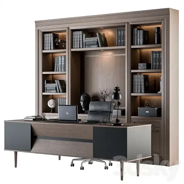 3DSky - Office Furniture Manager Set 20 - Image 2