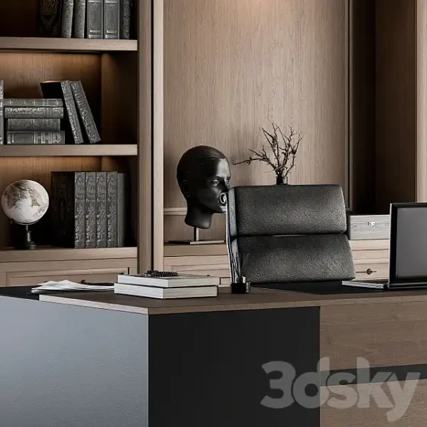 3DSky - Office Furniture Manager Set 20 - Image 3