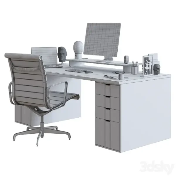 3DSky - Office Furniture Set 2 - Image 5