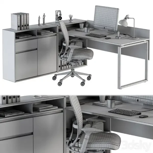 3DSky - Office Furniture Manager Set 24 - Image 5