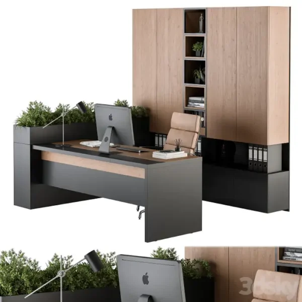 3DSky - Office Furniture L Type Wardrobe Manager Set 32 - Image 4