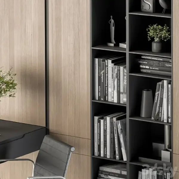 3DSky - Office Furniture Wardrobe and Table Home Office 36 - Image 2