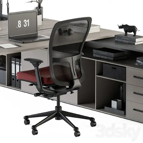 3DSky - Employee Set Office Furniture 244 - Image 4
