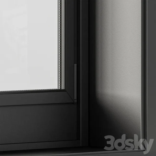 3DSky - Black Modern Arched Window Windows Set 07 - Image 2