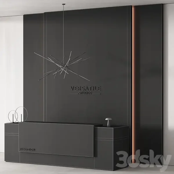 3DSky - 182 Office Furniture 02 Reception Desk 02 - Image 4