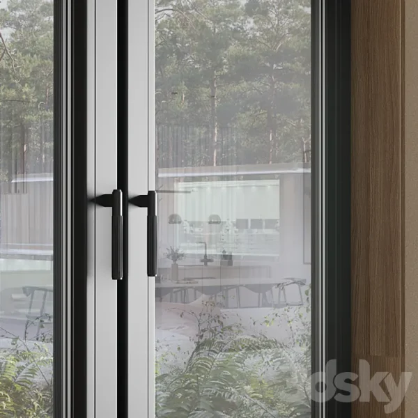 3DSky - Modern Windows with Metal Blinds and Wooden - Image 3