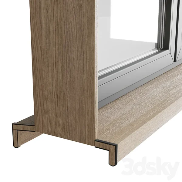 3DSky - Modern Windows with Metal Blinds and Wooden - Image 4
