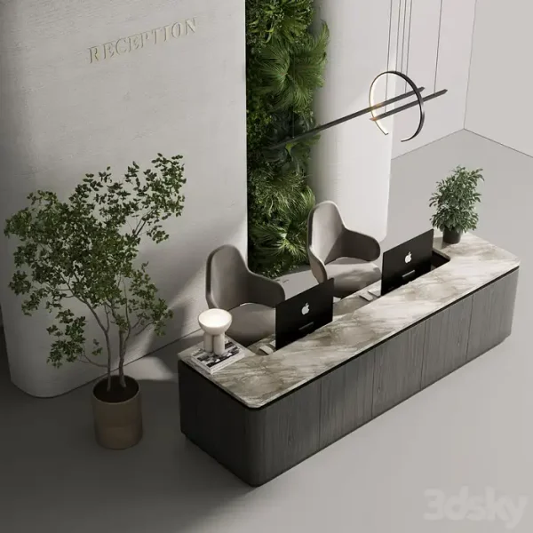 3DSky - Reception Desk Office Furniture 06 - Image 2