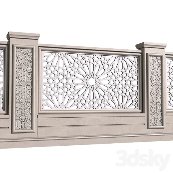 3DSky - Fence in Oriental Style Arabian Fence - Image 2
