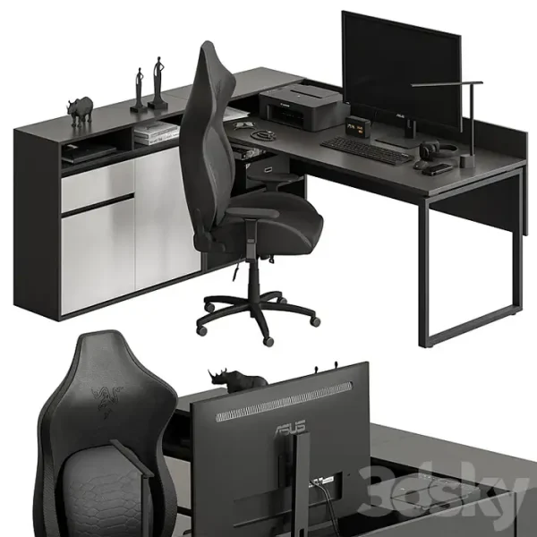 3DSky - Employee Set Office Furniture 420
