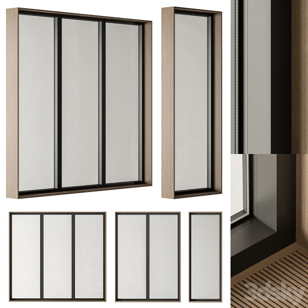 3DSky - White Frame Windows Set 19
