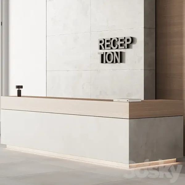 3DSky - 253 Office Furniture 12 Reception Desk 07 - Image 4